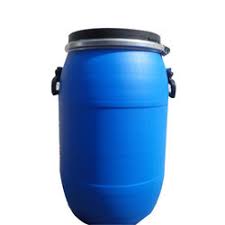 blue drum to store water
