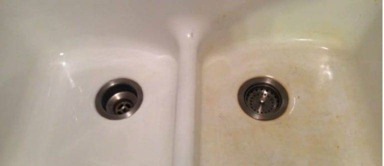 10 ways how to Remove hard water Stains from Porcelain Sinks