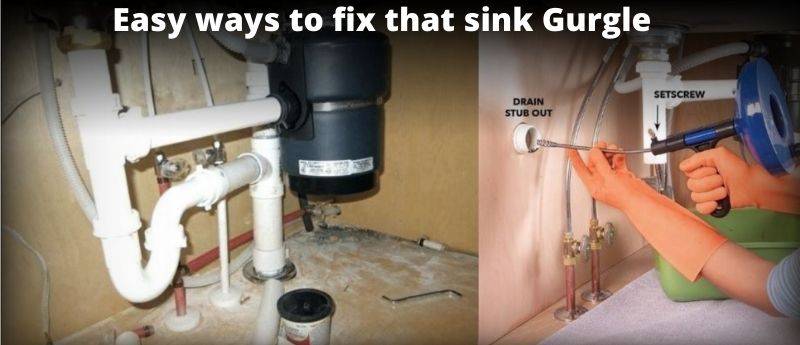 bathroom sink gurgles but drains fine