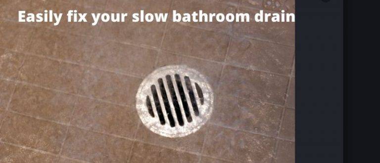 How to Fix a Slow Draining Bathroom Drain not clogged