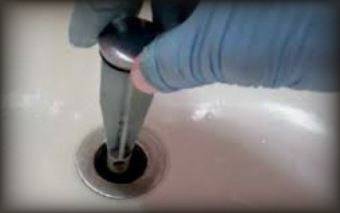 Remove the drain stopper to inspect and gain access