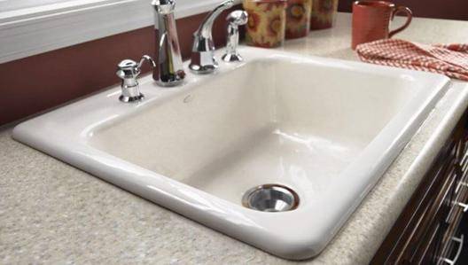 cons to cast iron kitchen sink