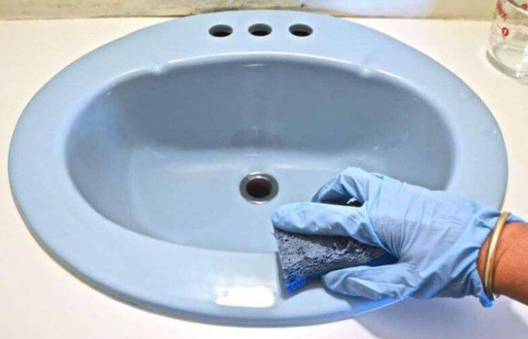 refinish porcelain kitchen sink before after