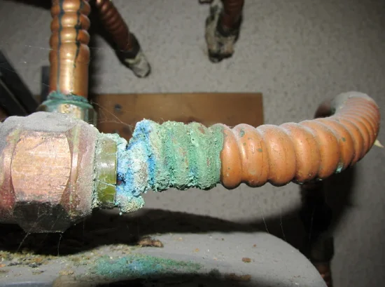 corroded water valve