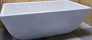 white concrete Bathtub
