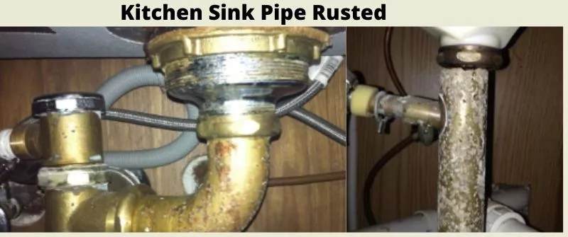 Rusted Kitchen Pipe