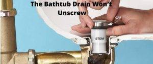 Bathtub Drain screw