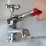 faucet with hole