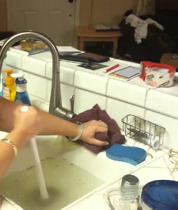 DIY unclogging the sink